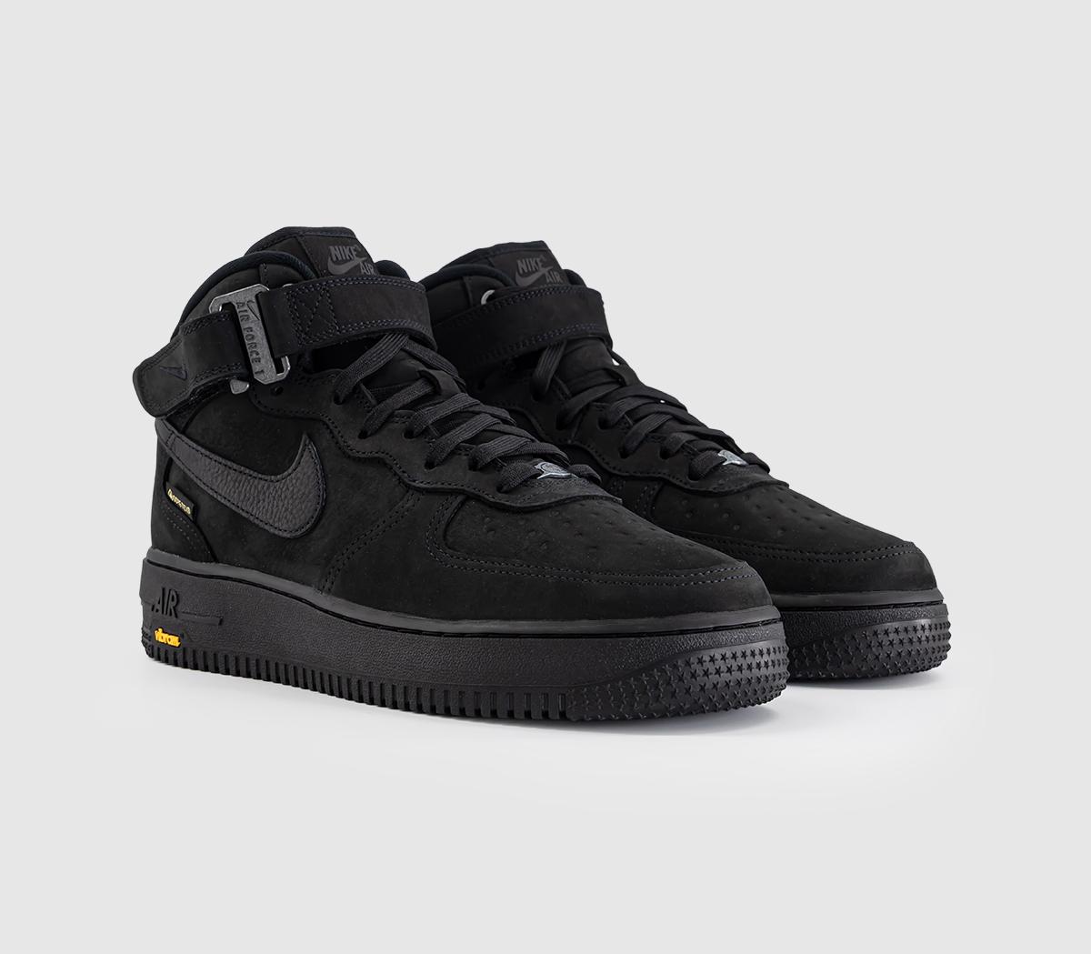 NikeAir Force 1 Mid Gtx TrainersBlack Black Smoke Grey