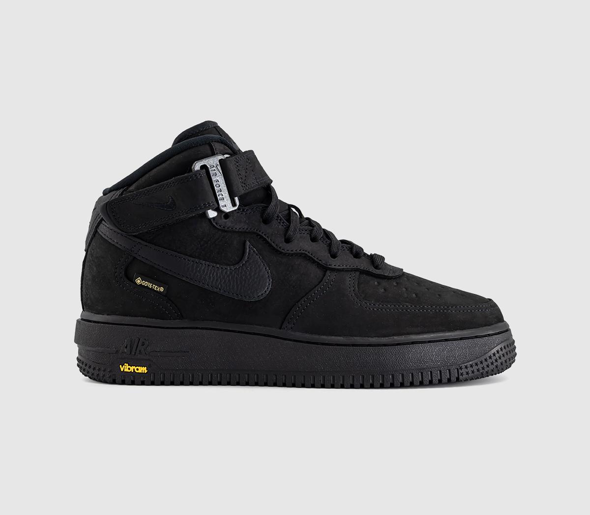NikeAir Force 1 Mid Gtx TrainersBlack Black Smoke Grey