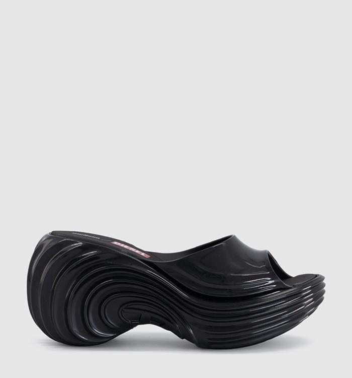 Melissa Melissa X Diesel Quantum Platform Sandals Black