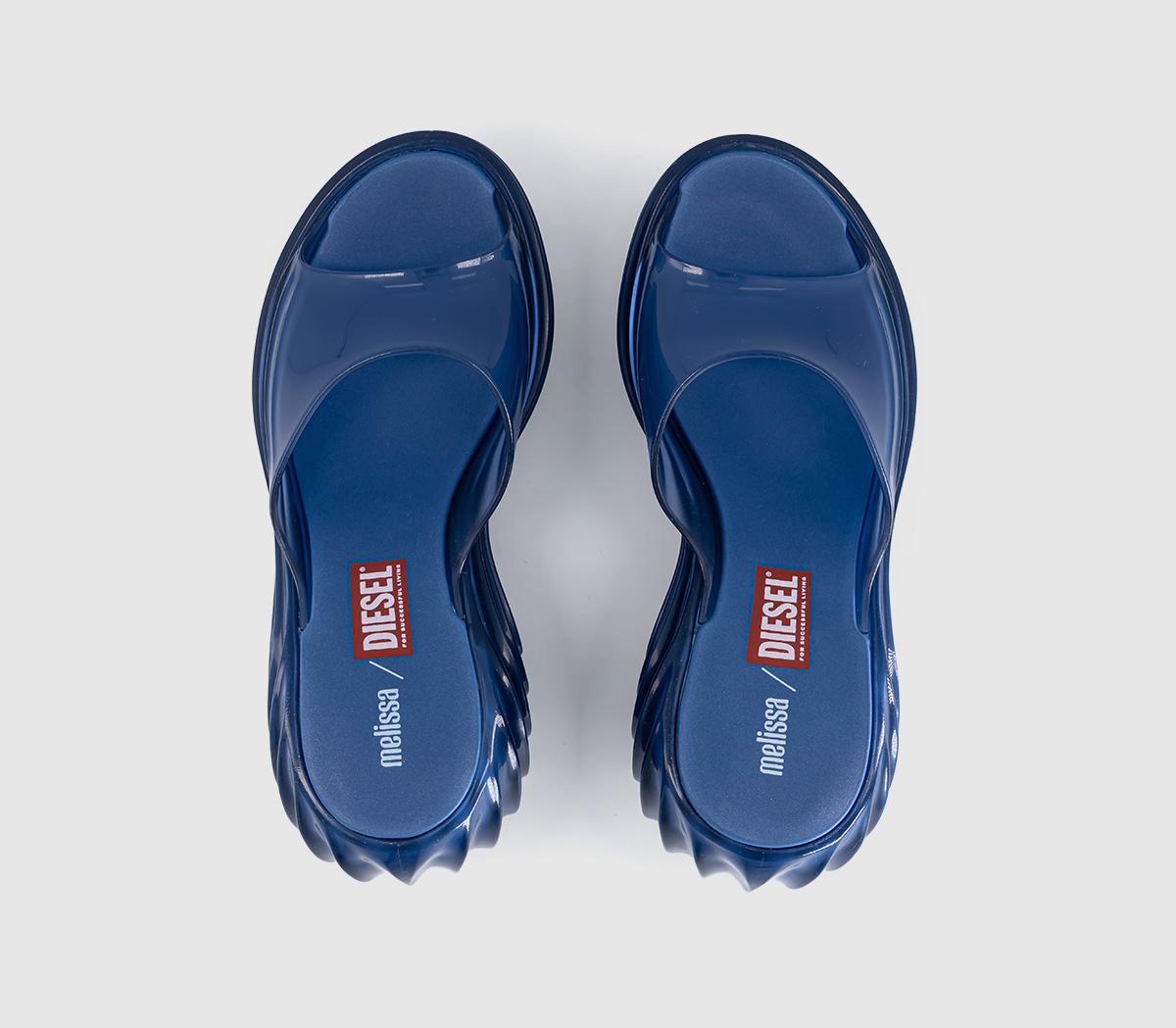 MelissaMelissa X Diesel Quantum Platform SandalsBlue Transparent