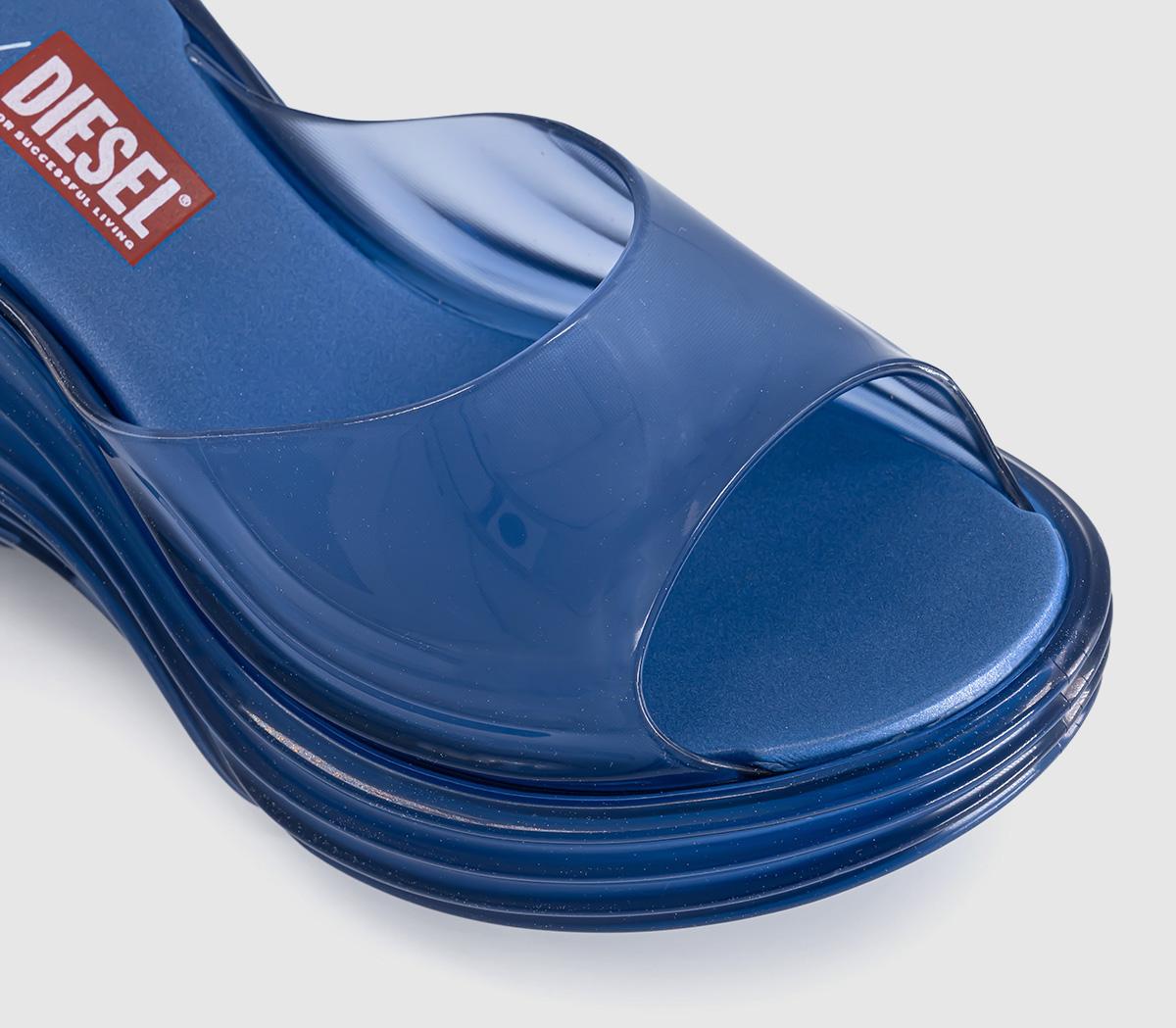 MelissaMelissa X Diesel Quantum Platform SandalsBlue Transparent