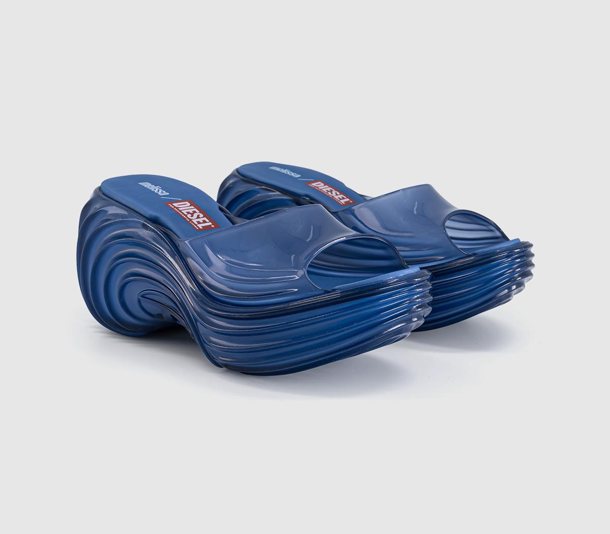 MelissaMelissa X Diesel Quantum Platform SandalsBlue Transparent