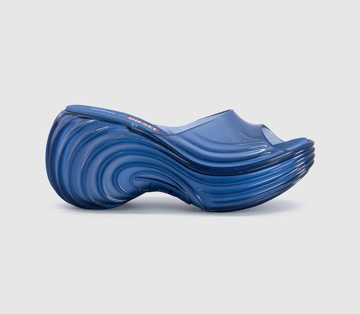 MelissaMelissa X Diesel Quantum Platform SandalsBlue Transparent