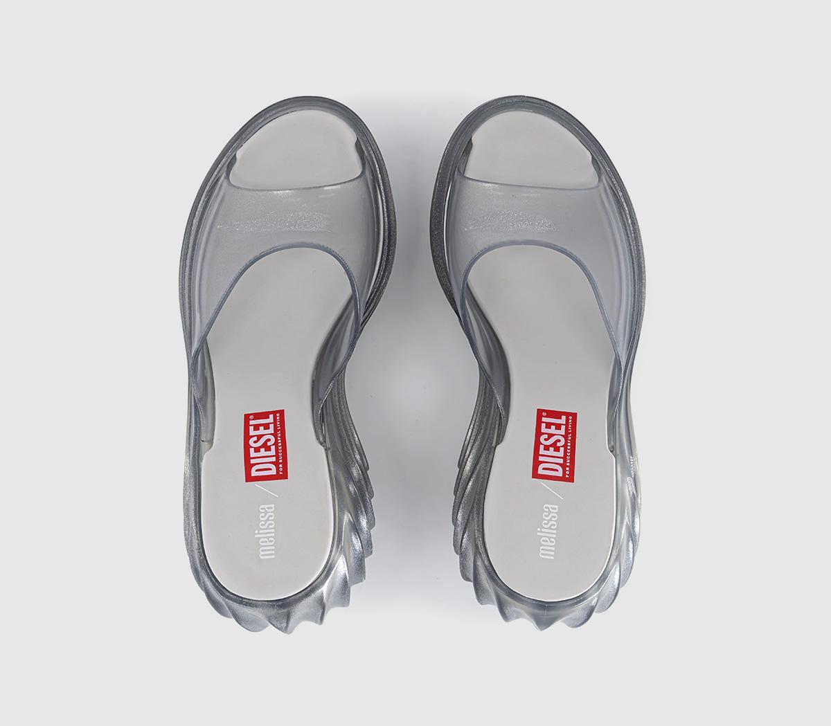 MelissaMelissa X Diesel Quantum Platform SandalsTransparent