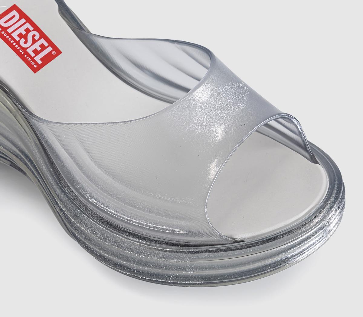 MelissaMelissa X Diesel Quantum Platform SandalsTransparent