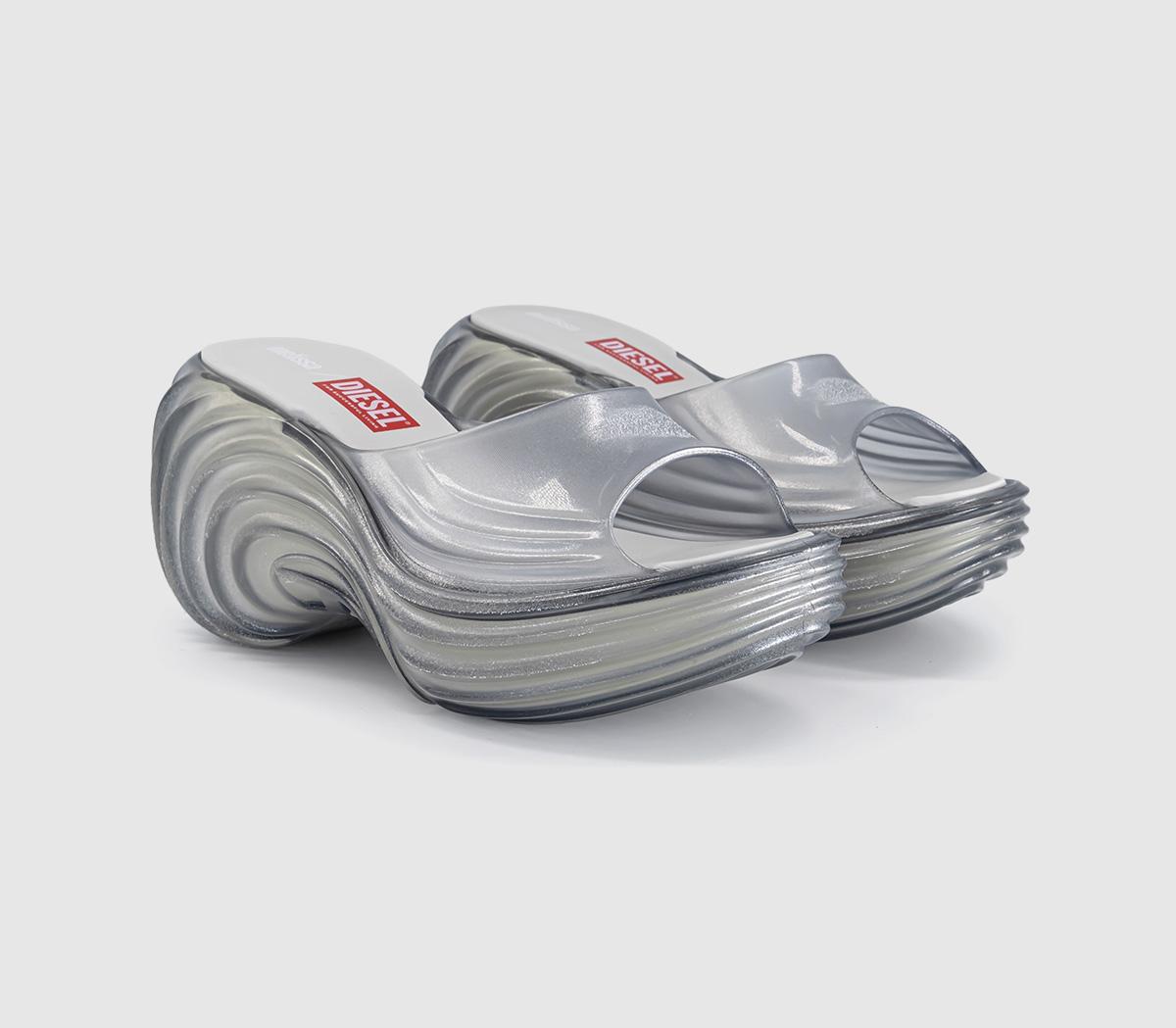 MelissaMelissa X Diesel Quantum Platform SandalsTransparent