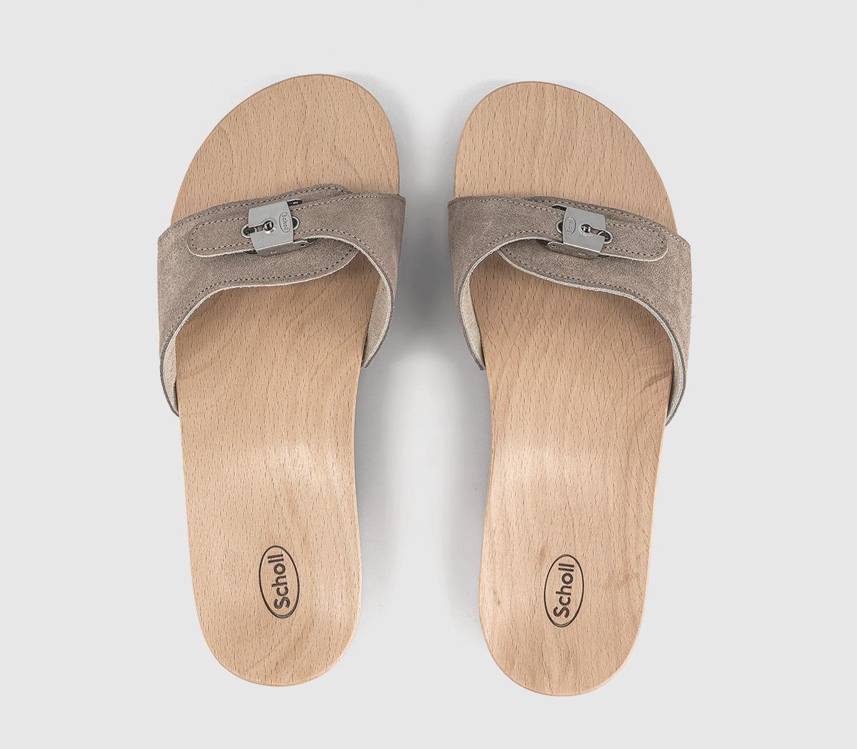 SchollPescura HeelsDark Beige Taupe Suede