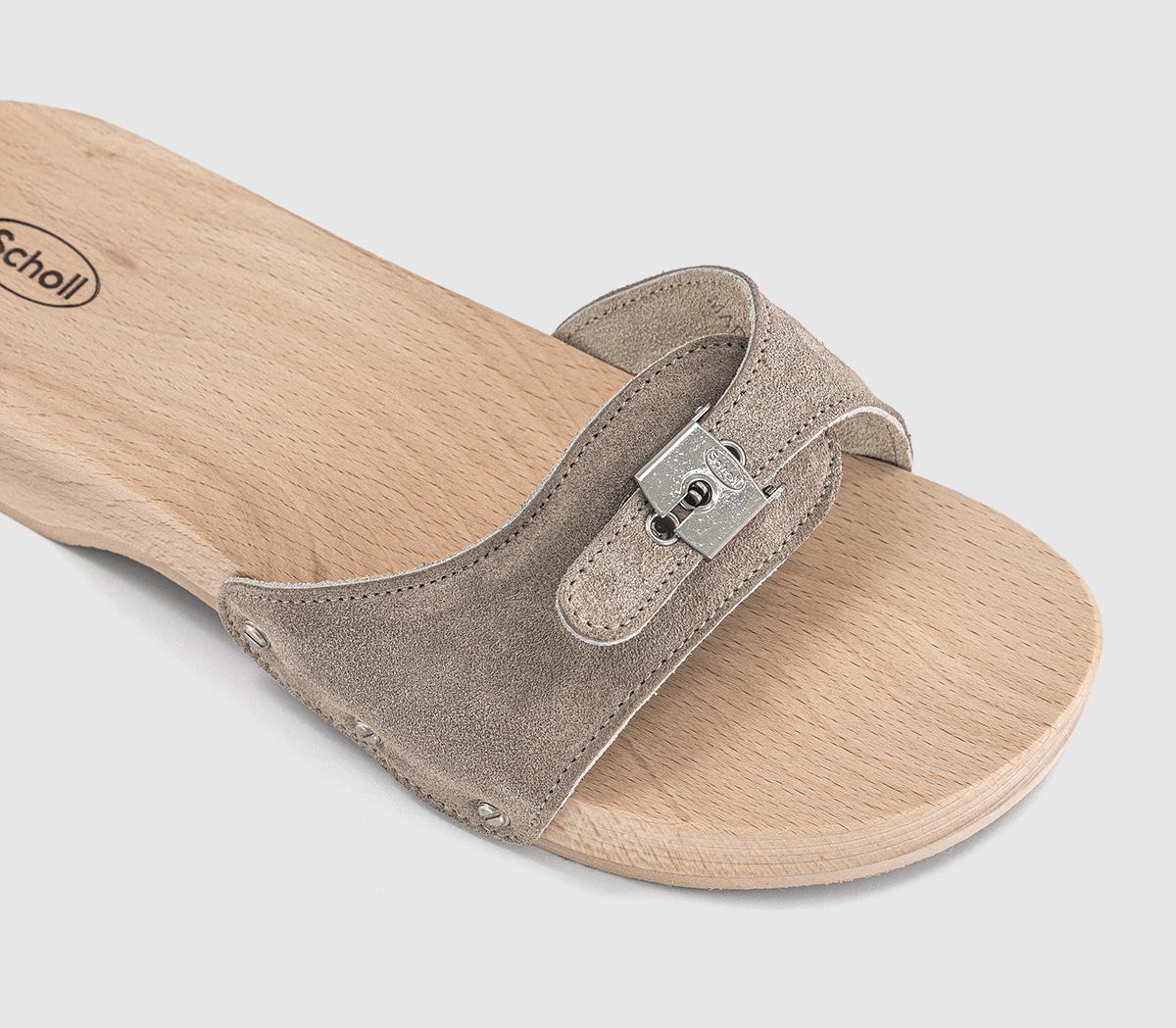 SchollPescura HeelsDark Beige Taupe Suede