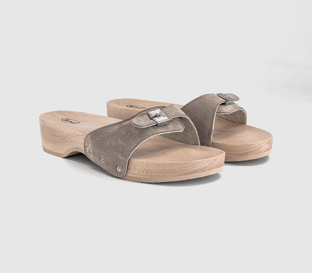 SchollPescura HeelsDark Beige Taupe Suede