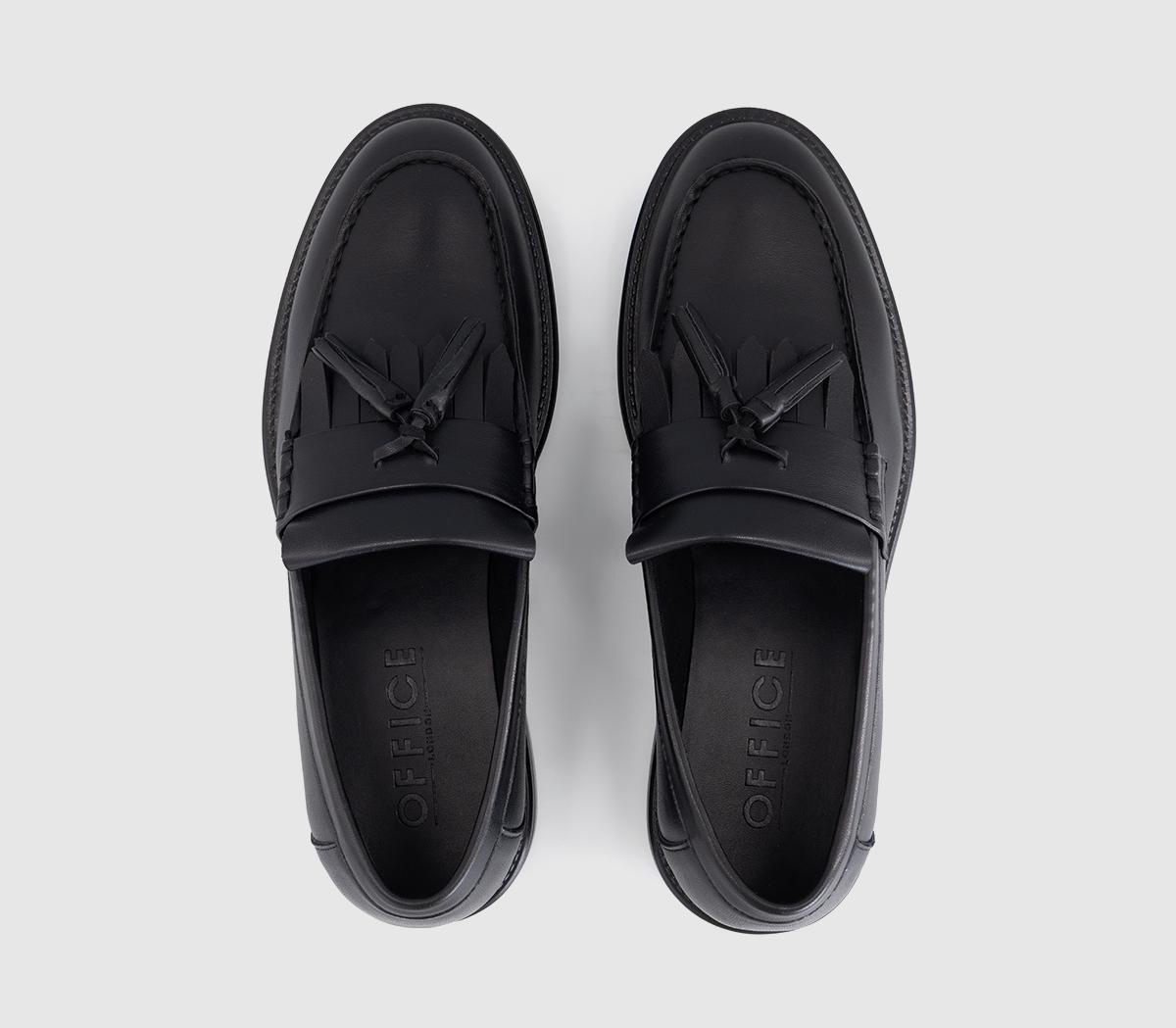 OFFICEMeridian Chunky Tassel LoafersBlack