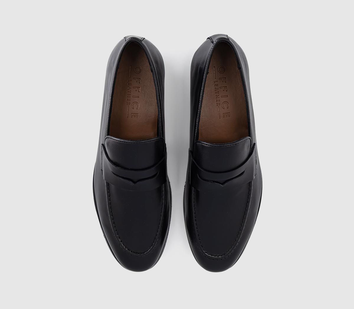 OFFICEMonarch Penny LoafersBlack Leather