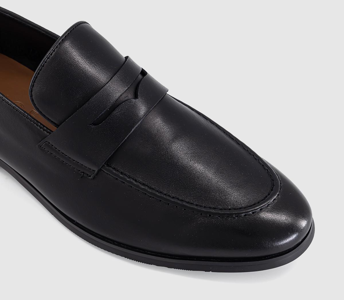 OFFICEMonarch Penny LoafersBlack Leather