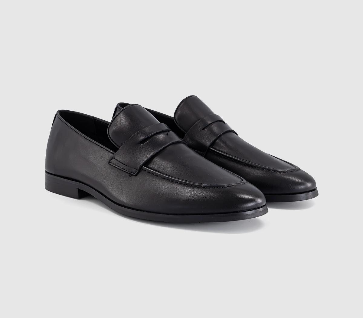 OFFICEMonarch Penny LoafersBlack Leather
