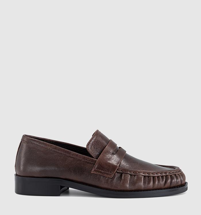 Tony Bianco Libby Loafers Choc Vintage