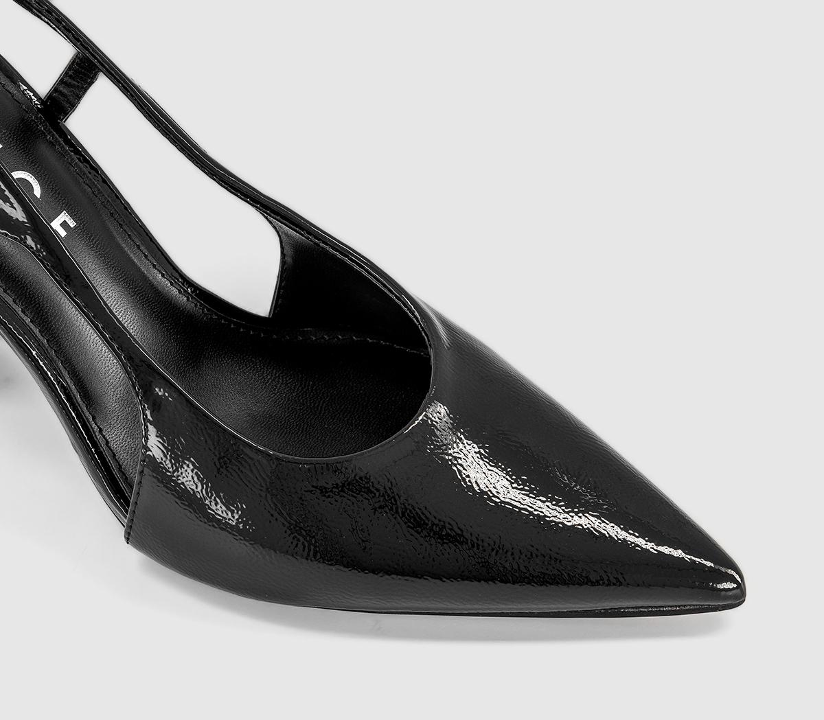 OFFICEHouston Point Block Heel Slingback Court HeelBlack