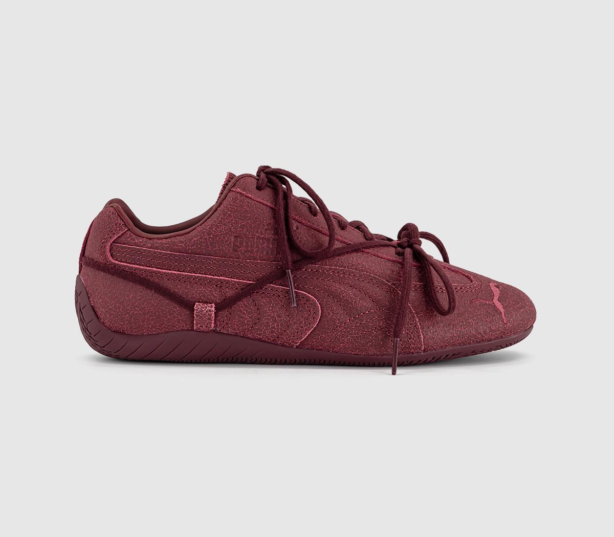 Puma Womens Speedcat Vtg X Rose Trainers Burgundy Aubergine Red, 3.5