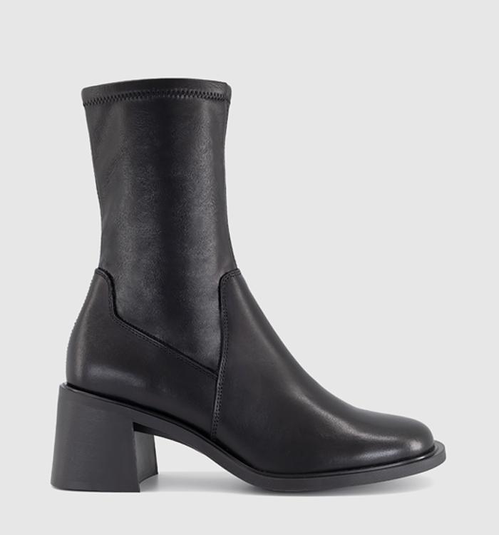 Vagabond Shoemakers Vega Stretch Ankle Boots Black Leather