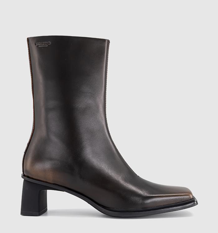 Vagabond Shoemakers Elvina Ankle Boots Chocolate Leather