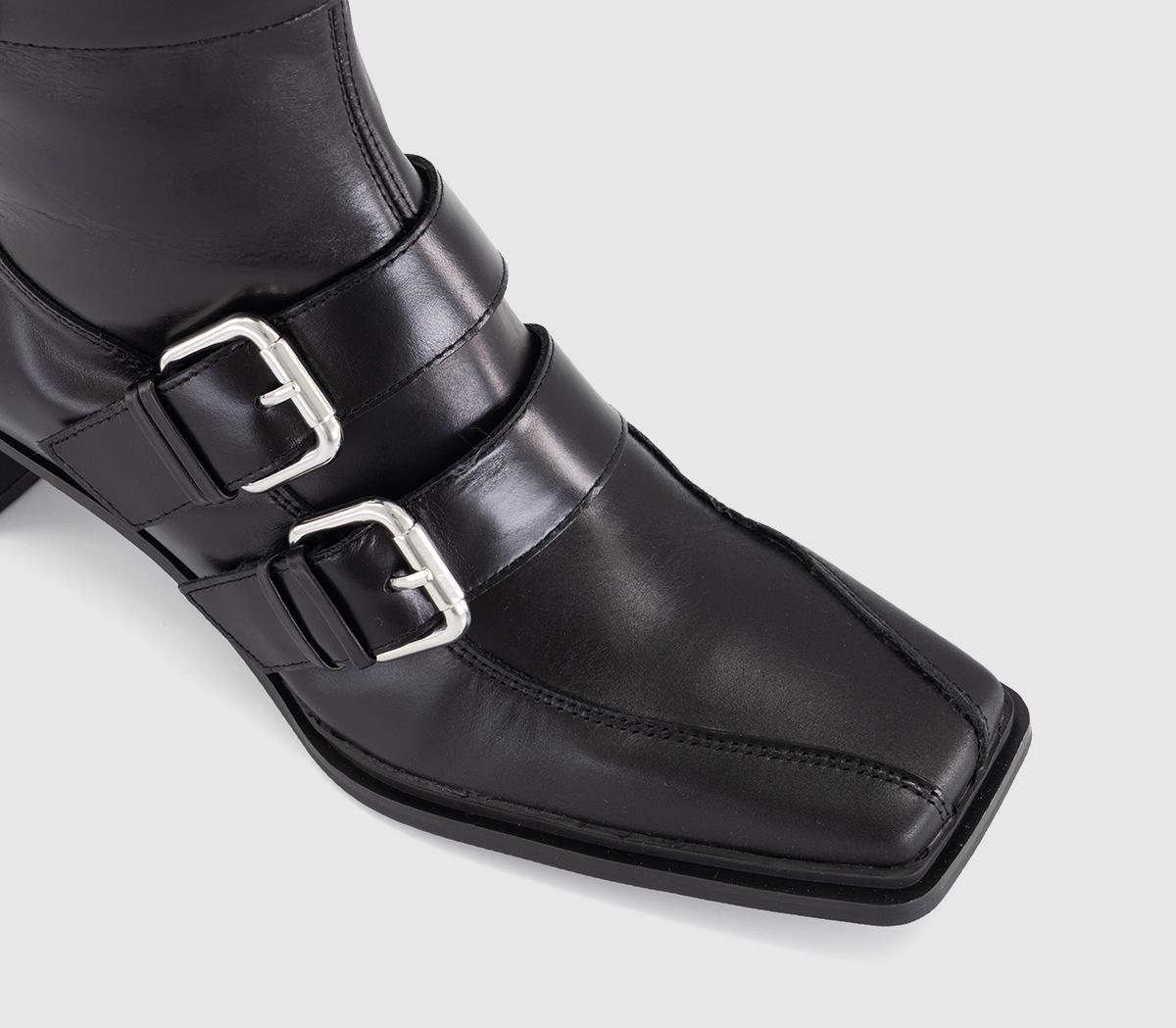 Vagabond ShoemakersElvina Buckle BootsBlack Leather