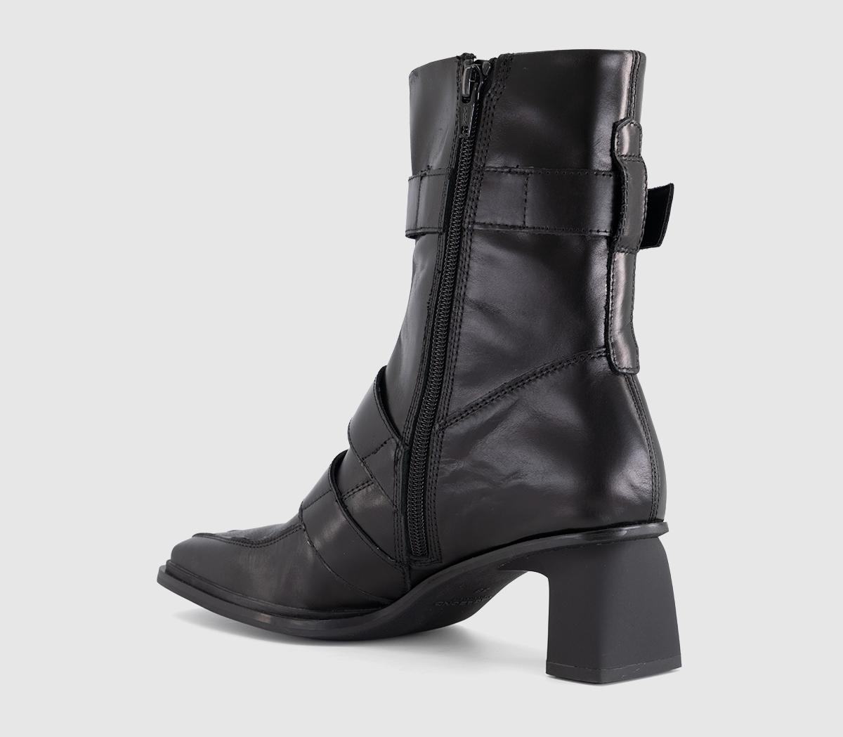 Vagabond ShoemakersElvina Buckle BootsBlack Leather