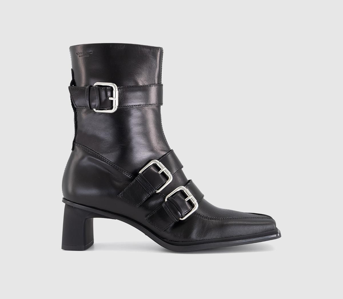 Vagabond ShoemakersElvina Buckle BootsBlack Leather