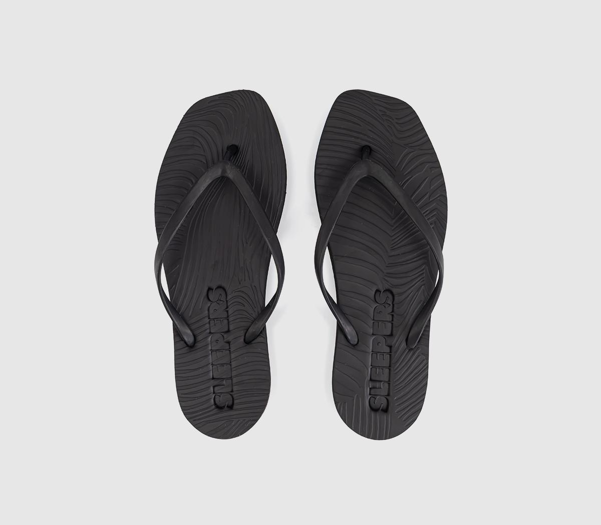 SleepersTapered Flip FlopsBlack