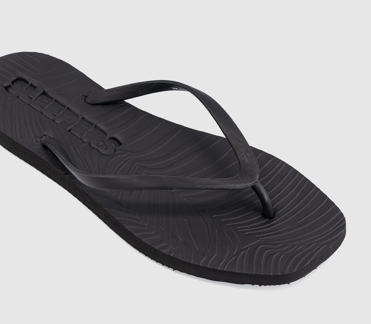 SleepersTapered Flip FlopsBlack