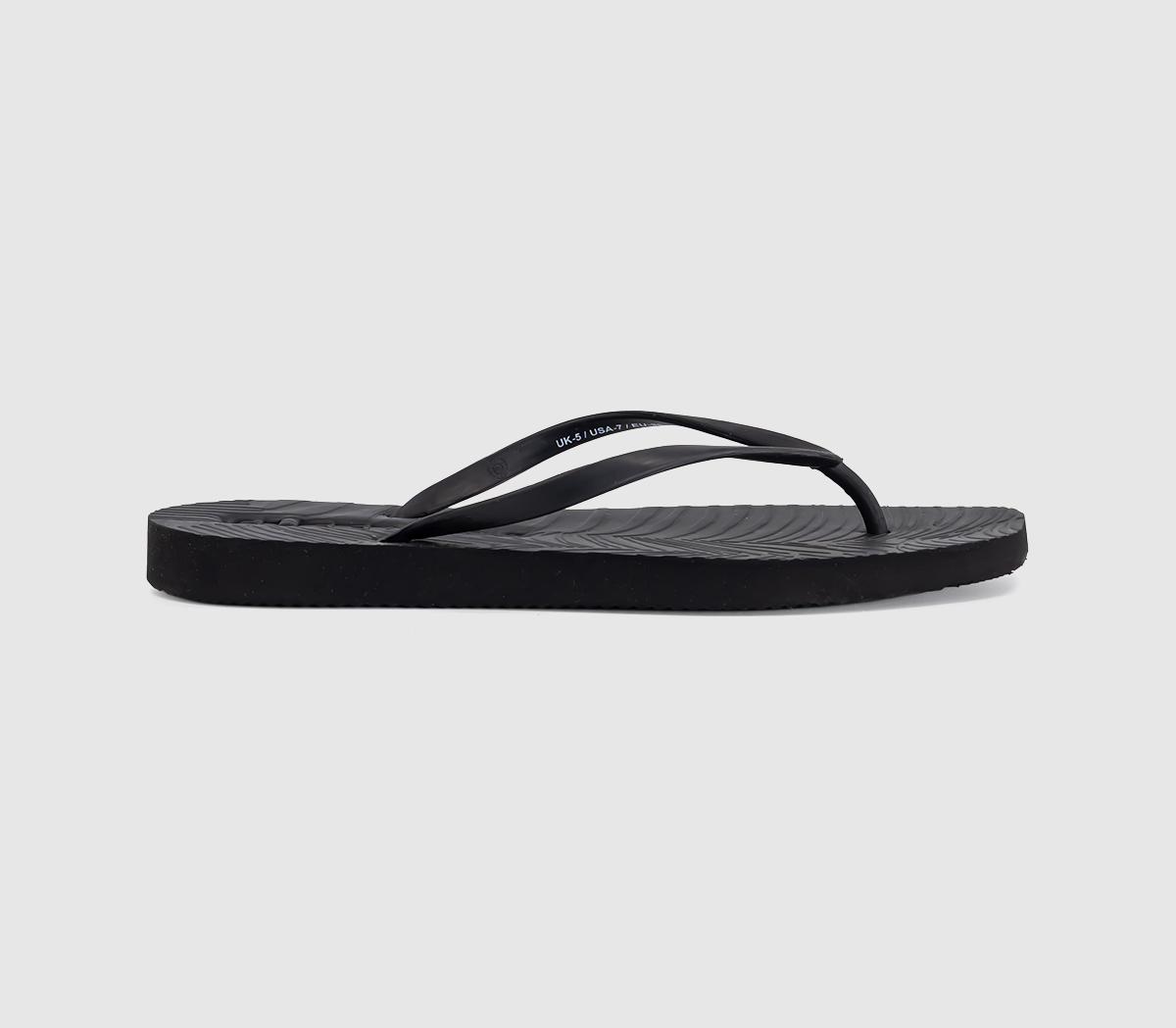 SleepersTapered Flip FlopsBlack