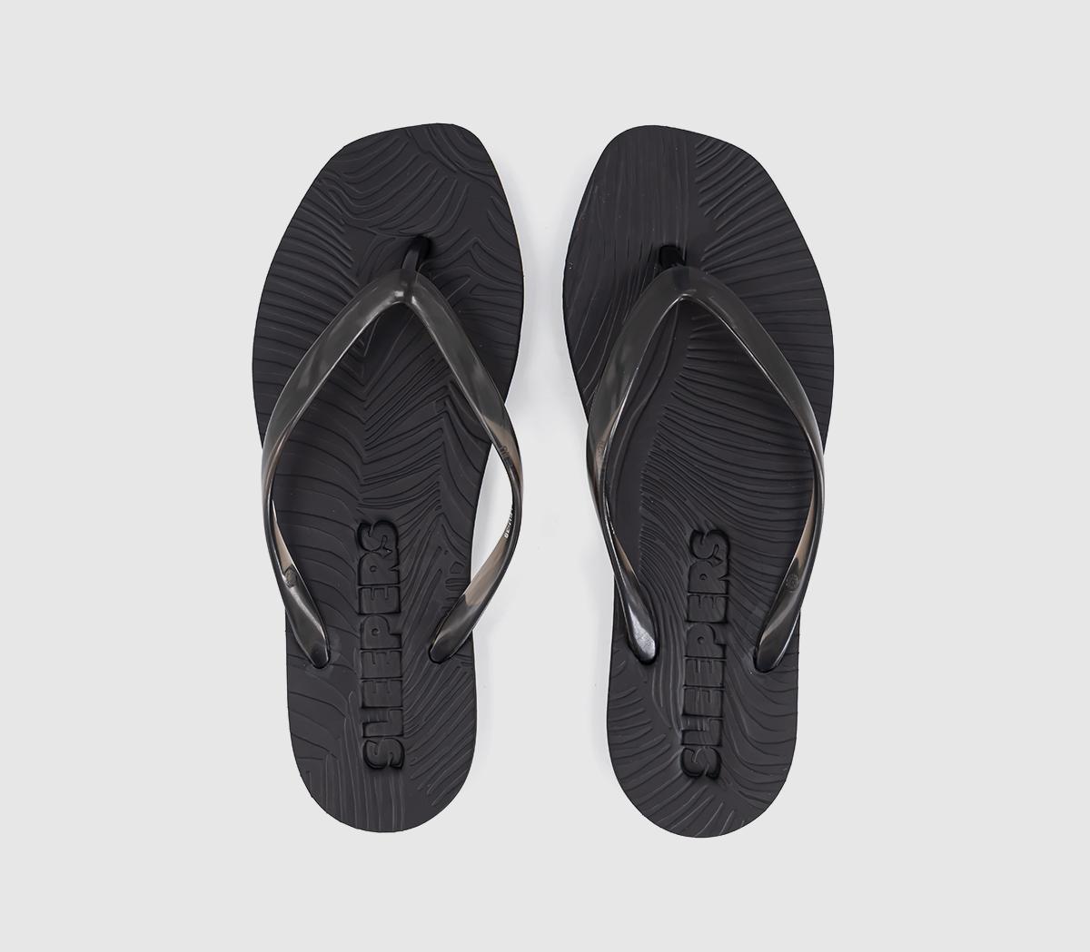 SleepersTapered Flip FlopBlack Transparent