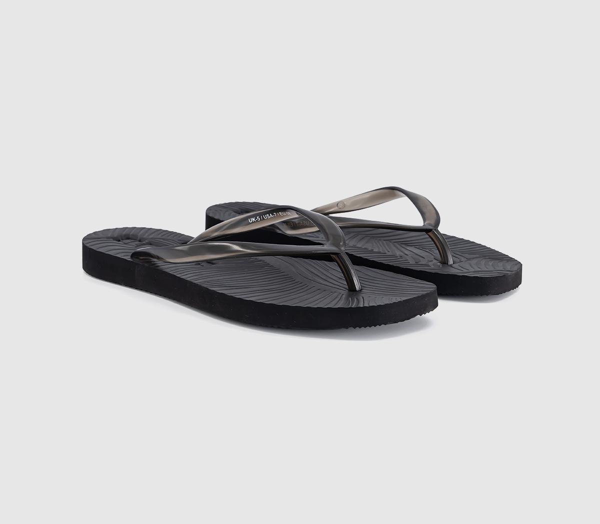 SleepersTapered Flip FlopBlack Transparent