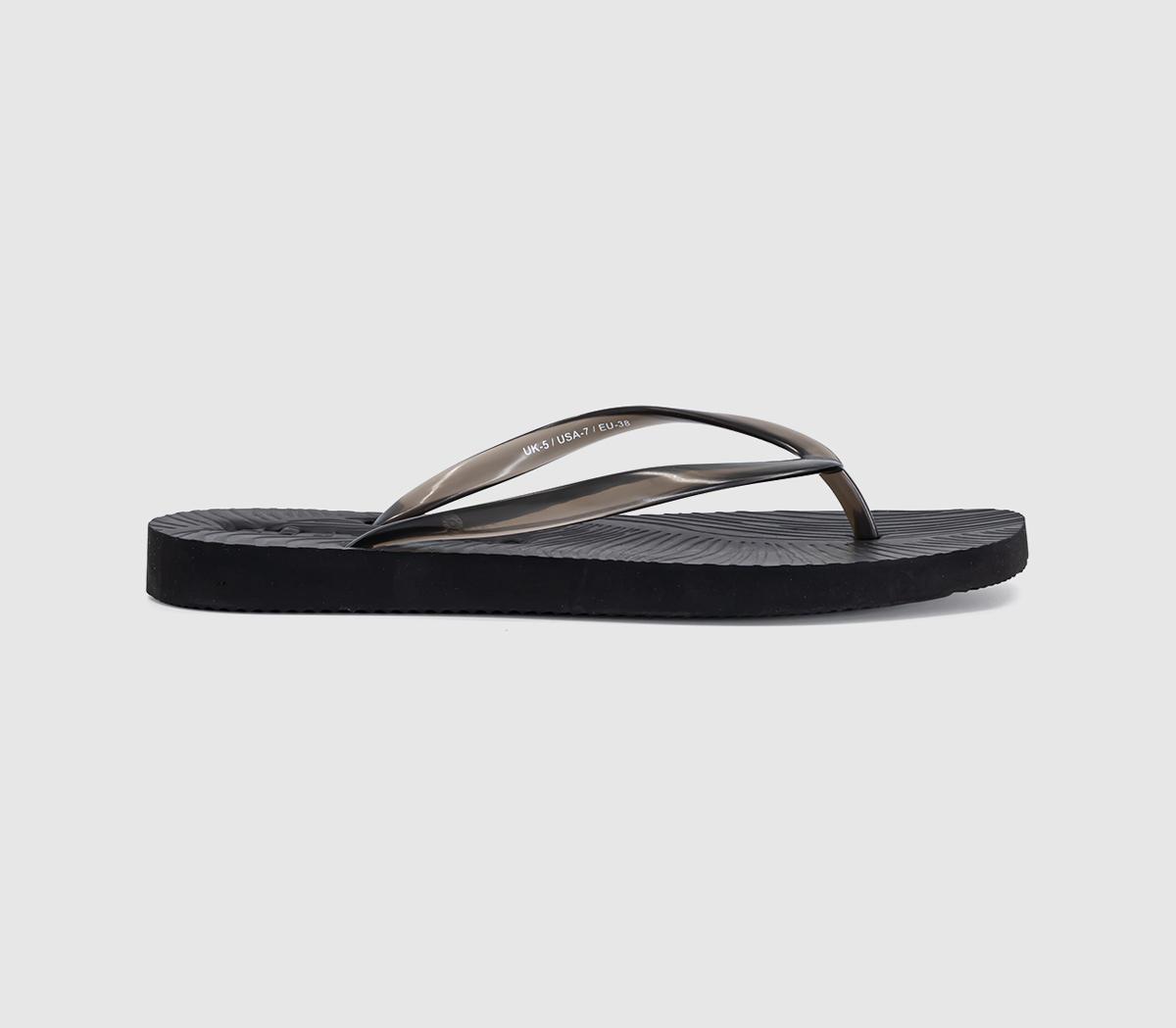 SleepersTapered Flip FlopBlack Transparent