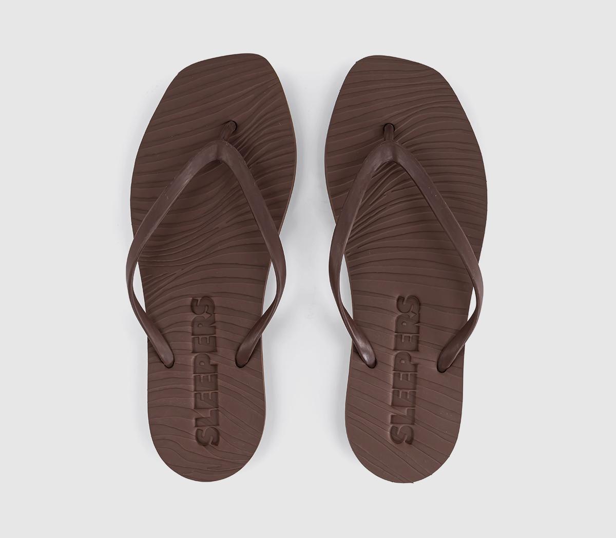 SleepersTapered Flip FlopsBrown