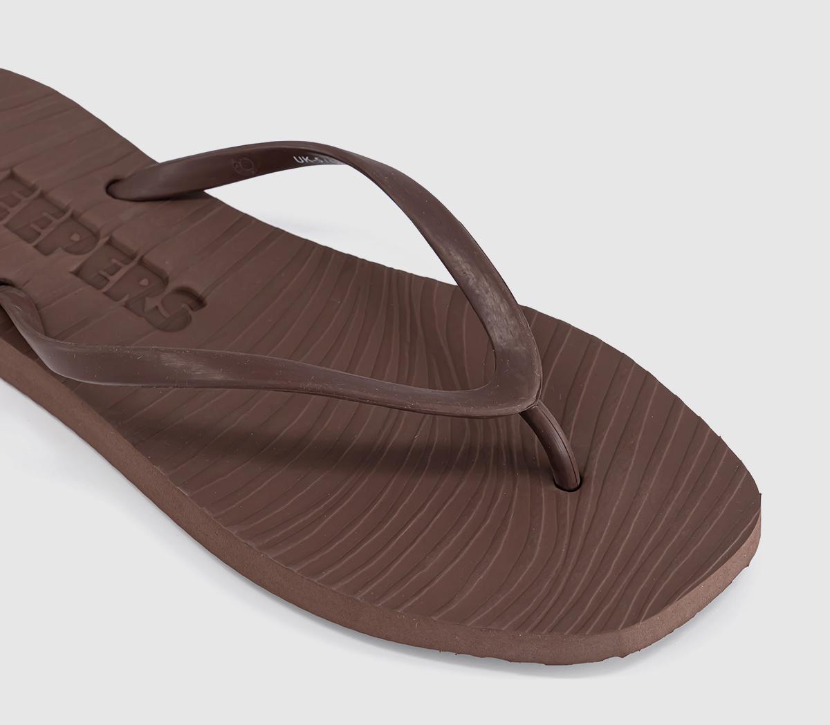 SleepersTapered Flip FlopsBrown