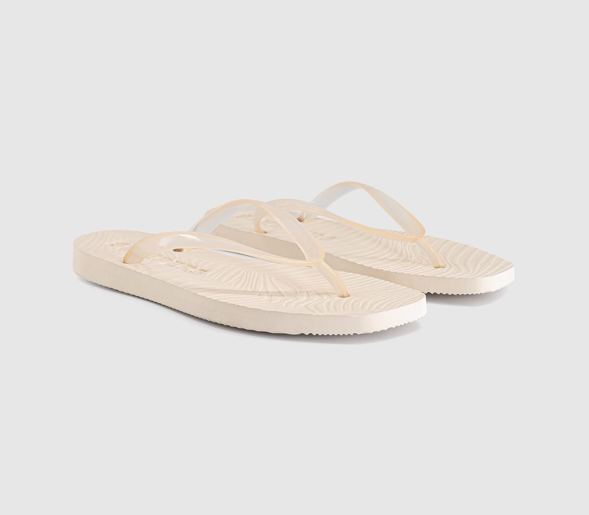 SleepersTapered Flip FlopEggnog Clear Transparent