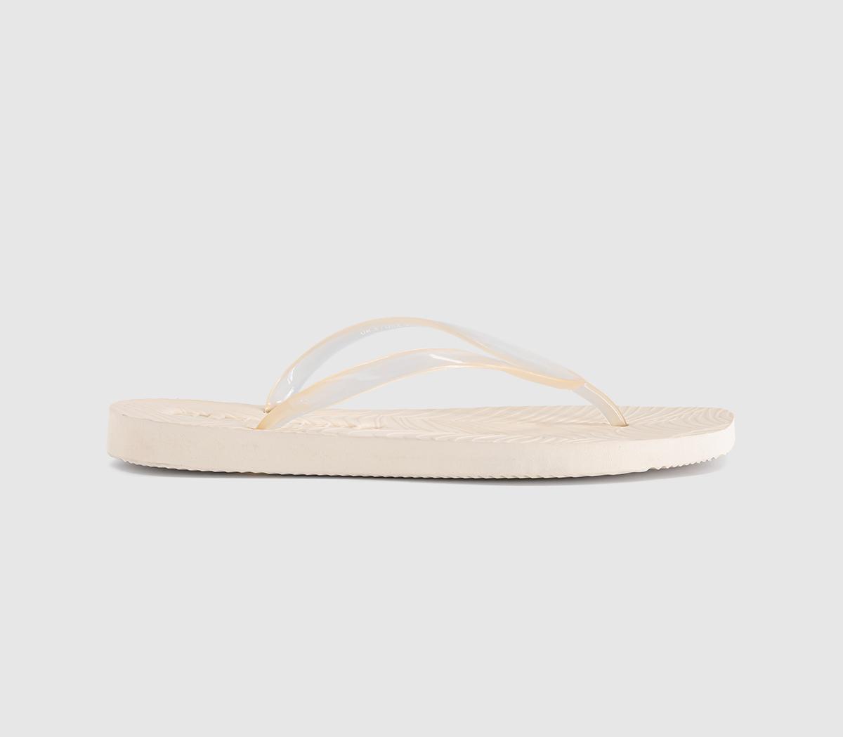 SleepersTapered Flip FlopEggnog Clear Transparent