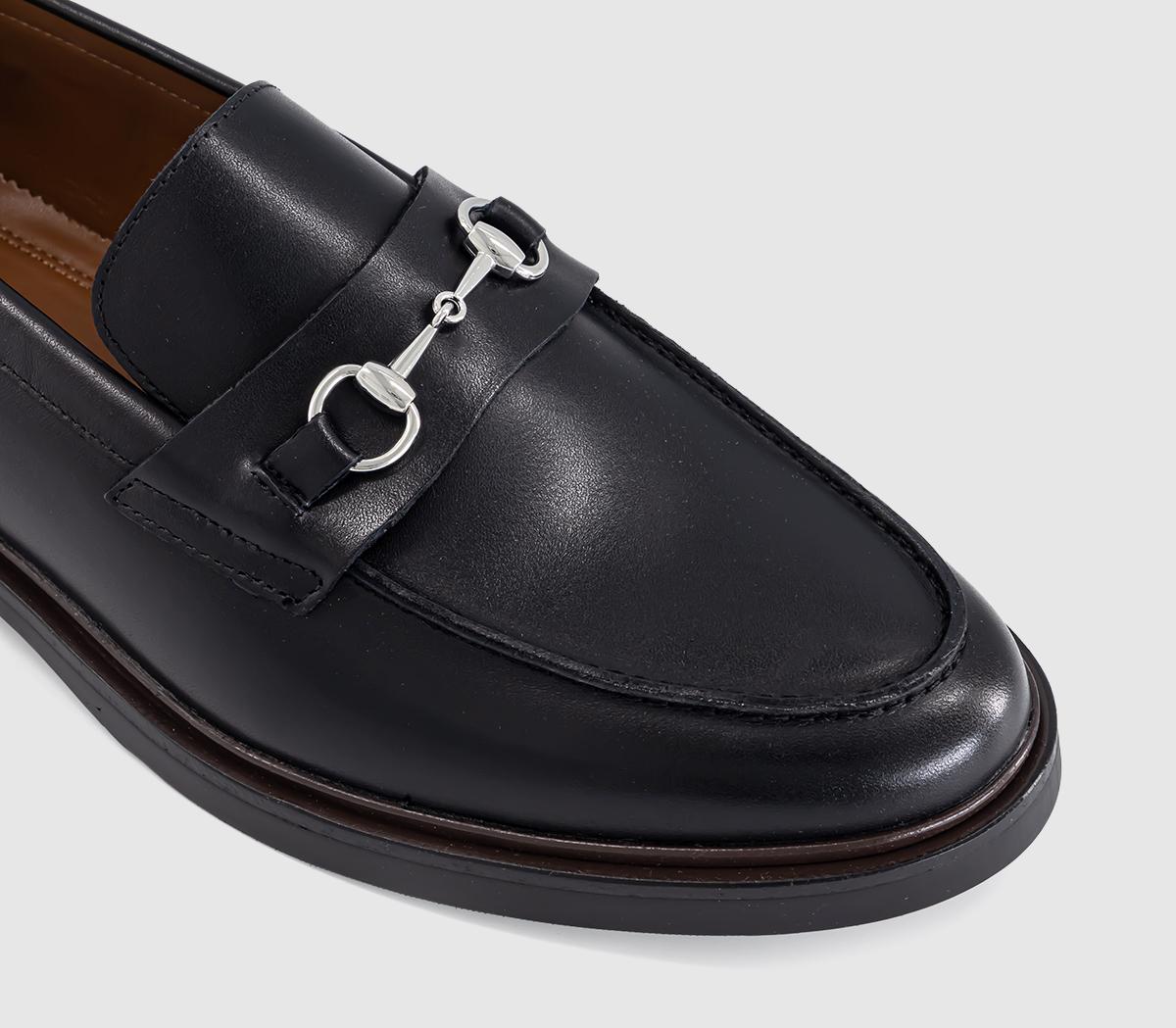 OFFICEMaximus Snaffle LoafersBlack Leather
