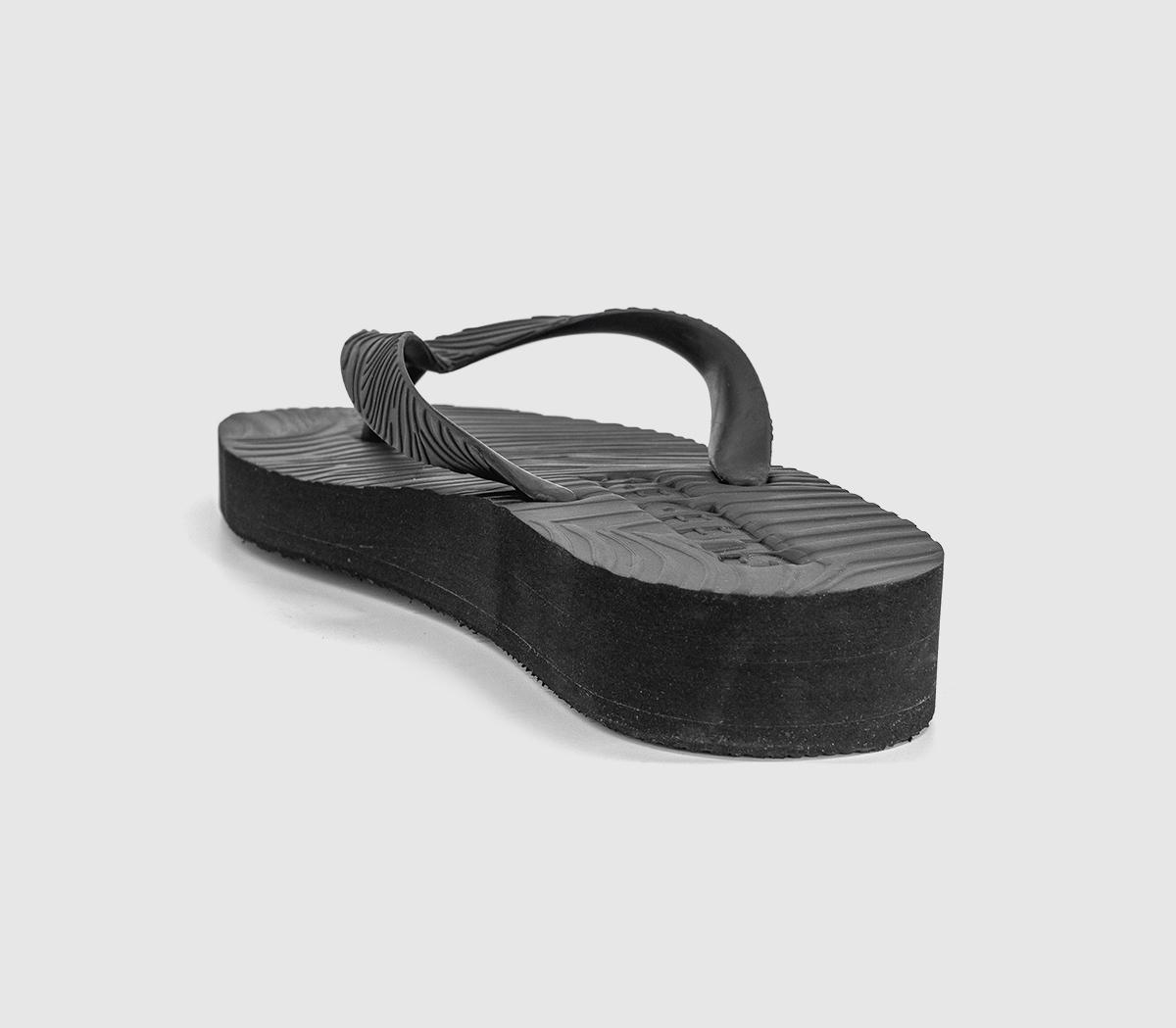 SleepersTapered Platform Flip FlopsBlack