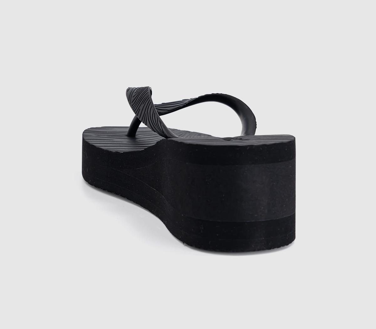 SleepersHigh Platform Flip FlopBlack