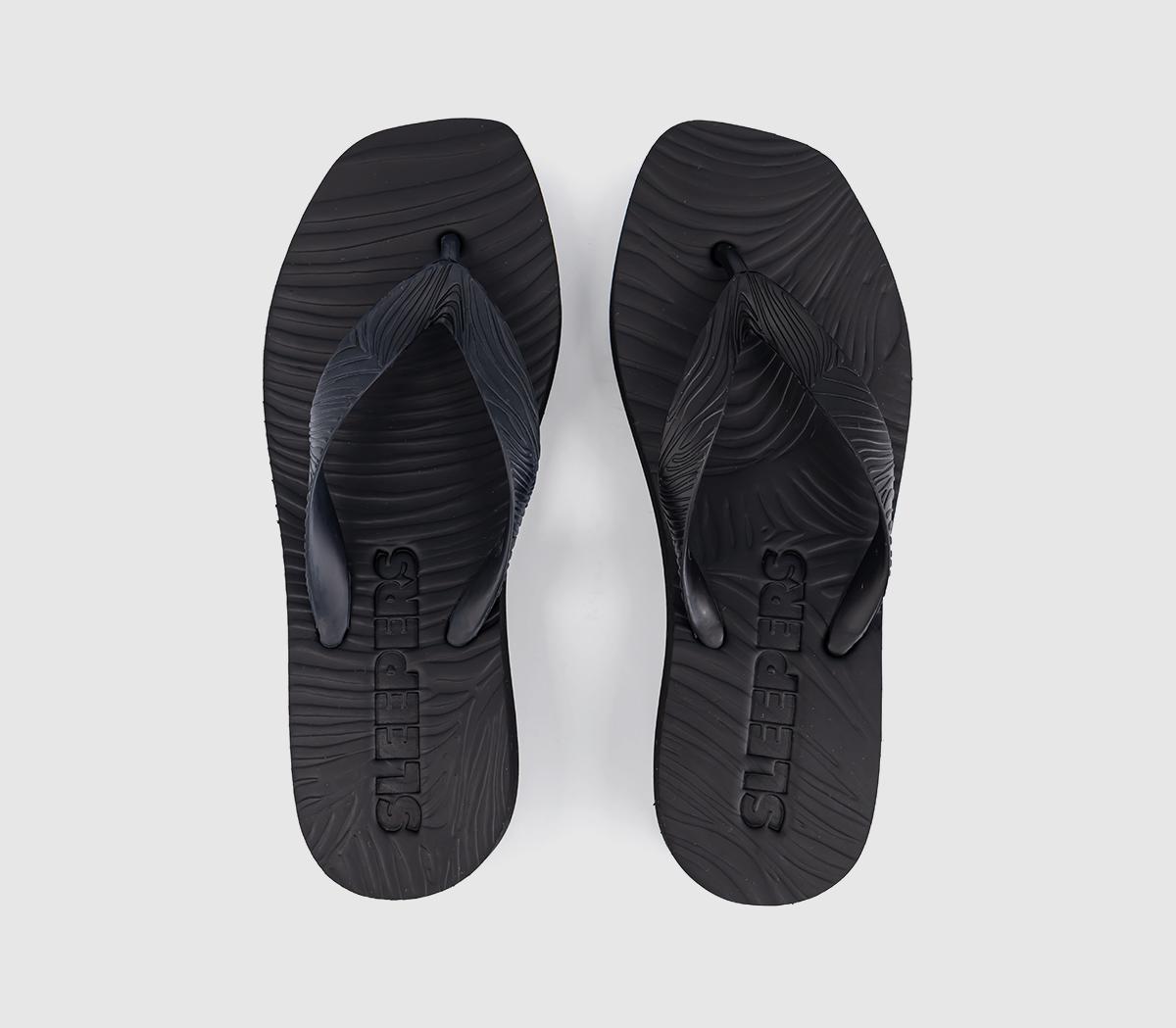 SleepersHigh Platform Flip FlopBlack