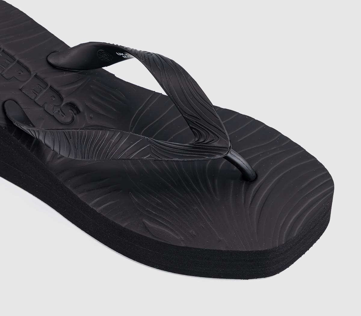 SleepersHigh Platform Flip FlopBlack