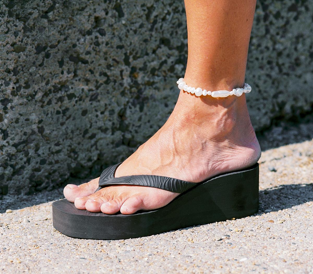 SleepersHigh Platform Flip FlopBlack