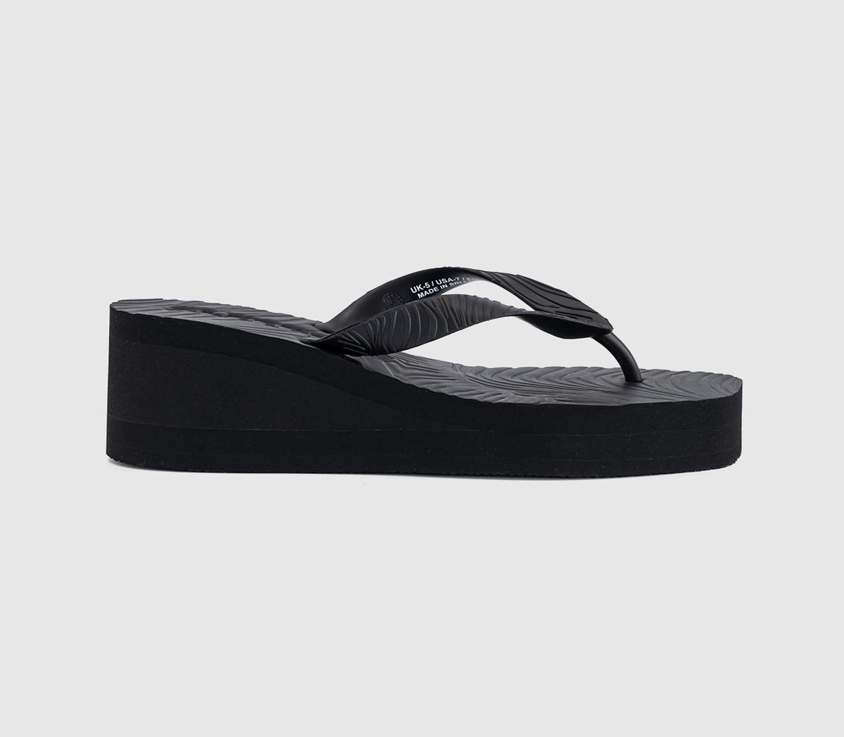 SleepersHigh Platform Flip FlopBlack