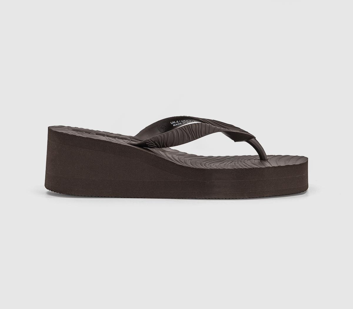 SleepersHigh Platform Flip FlopsBrown