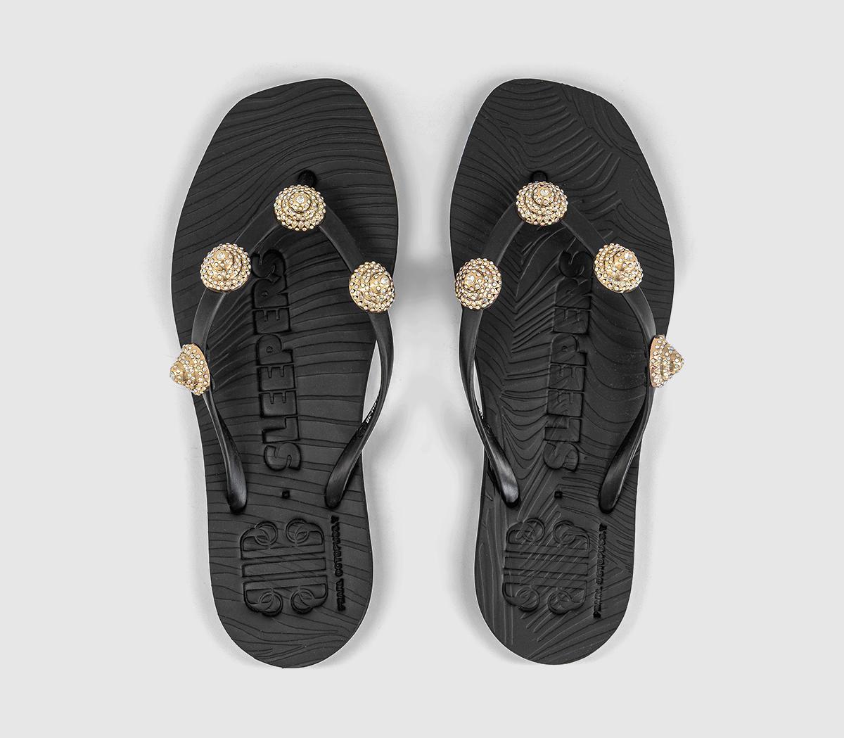 SleepersFormentera Flip FlopsBlack