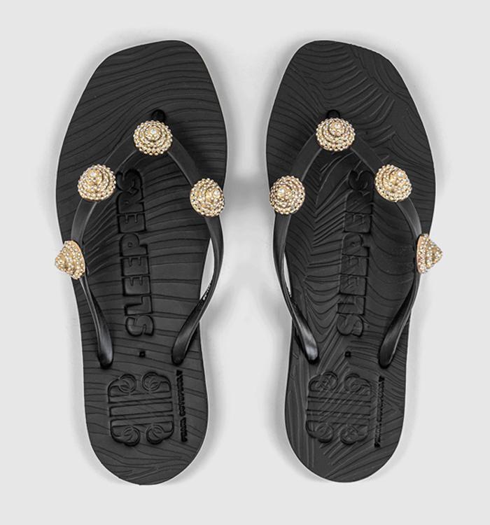 Sleepers Formentera Flip Flops Black
