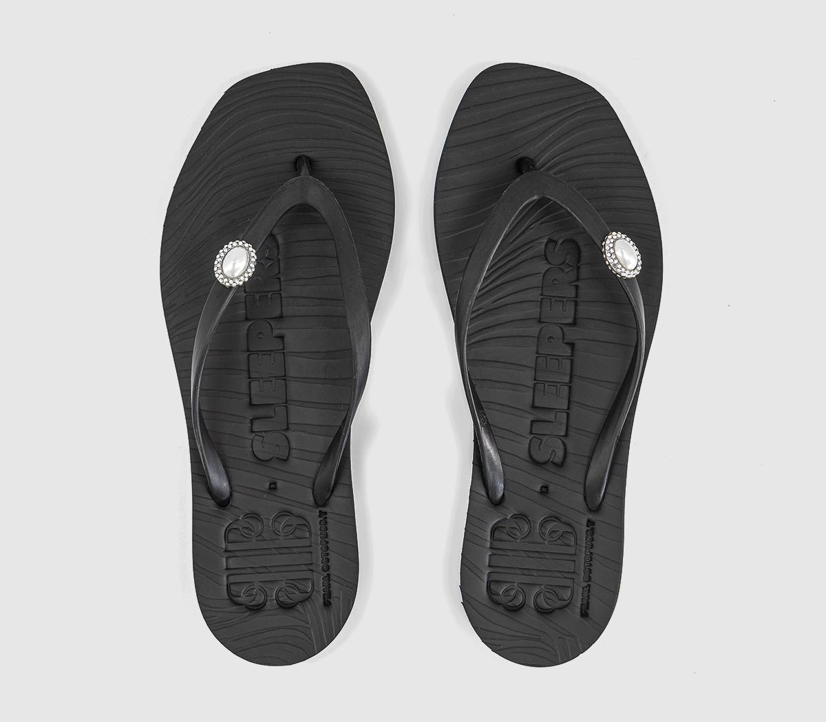 SleepersMarseille Diamond Flip FlopsBlack