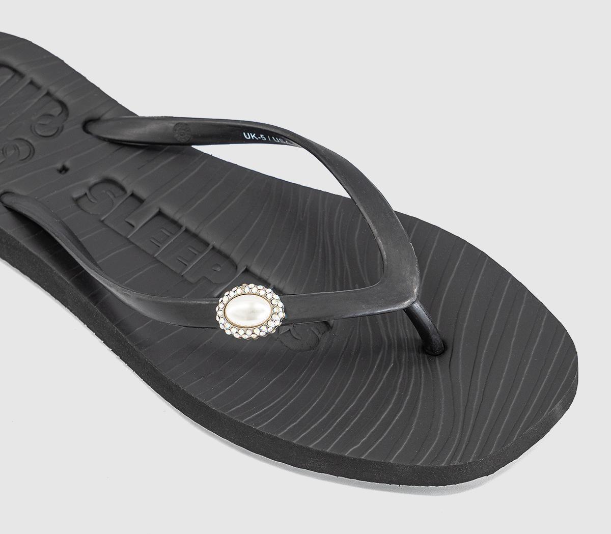 SleepersMarseille Diamond Flip FlopsBlack