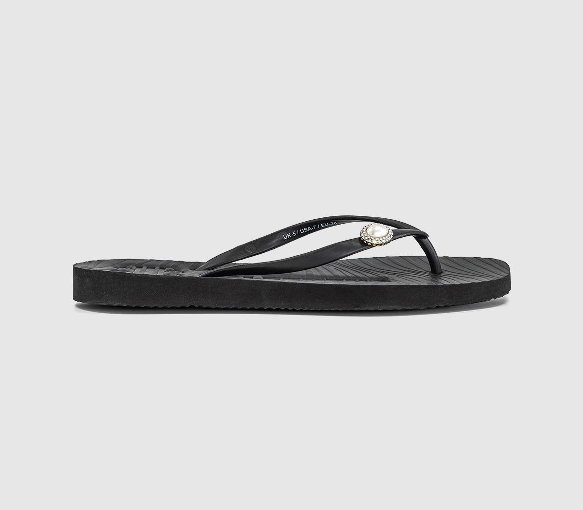 SleepersMarseille Diamond Flip FlopsBlack