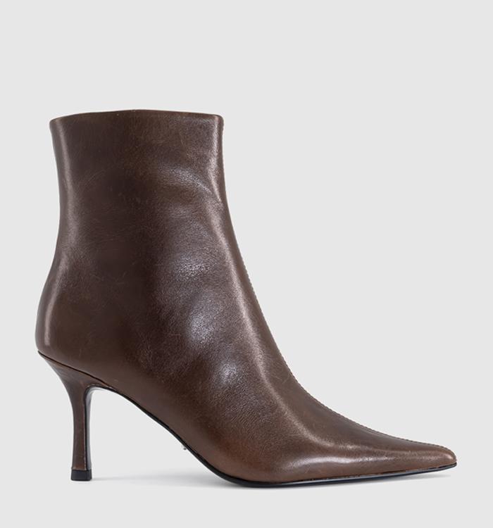 Tony Bianco Sweetie Ankle Boots Chocolate Vintage