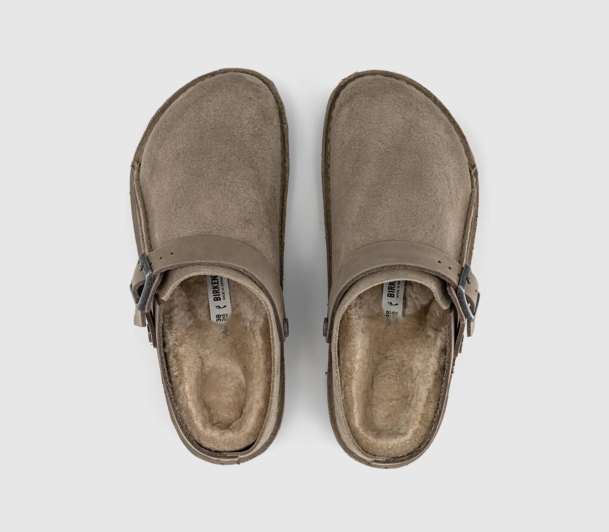 BIRKENSTOCKLutry Premium Shearling ClogsTaupe